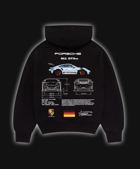Porsche GT3RS Hoodie Black